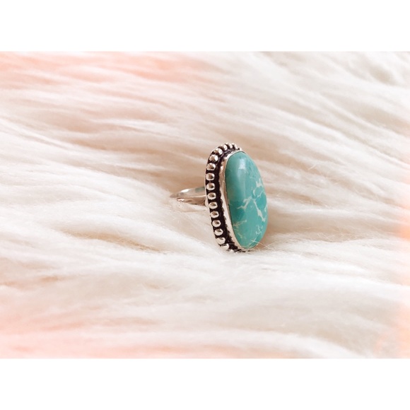 Boho Larimar Ring - Picture 2 of 4